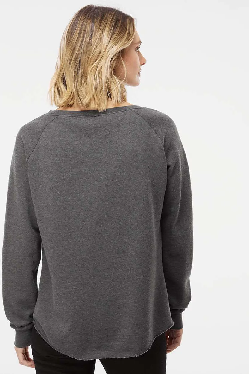 Independent Trading Co. Ladies California Wave Wash Crewneck Sweatshirt