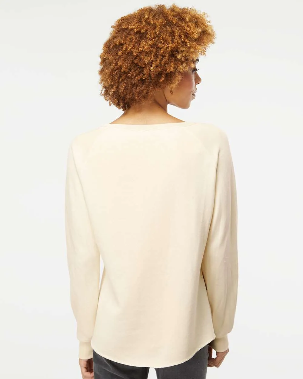 Independent Trading Co. Ladies California Wave Wash Crewneck Sweatshirt