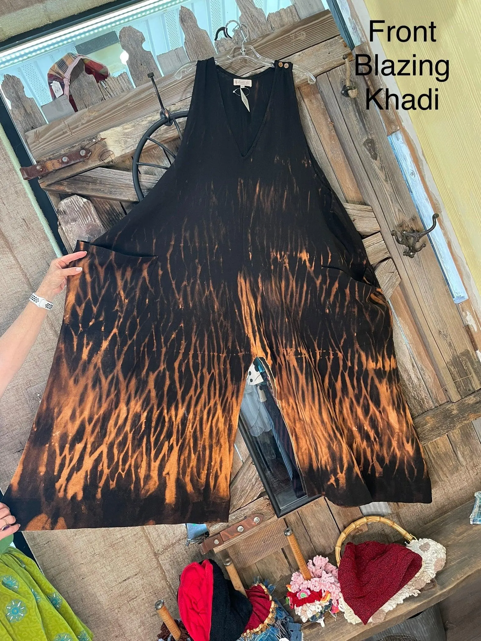 Khadi Harmony Wide Leg Jumpsuit by Kantha Bae in One Size