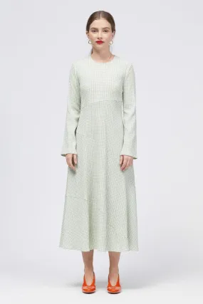 Kust Midi Dress Mint/White Check