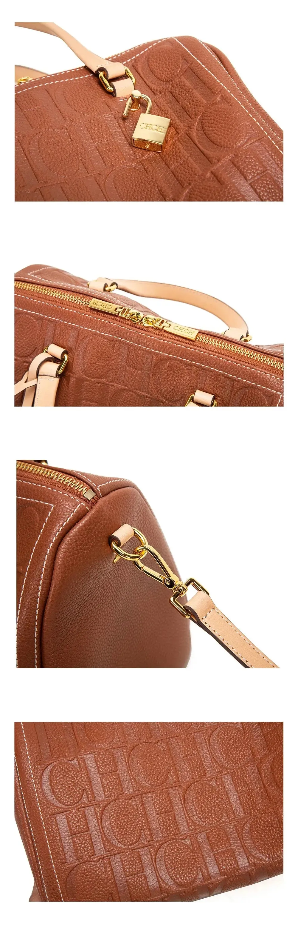 large capacity handbag New Large Capacity Women's Handbag Unique and Exquisite Letter Printing Lock Buckle Accessories Solid Color Simplicity