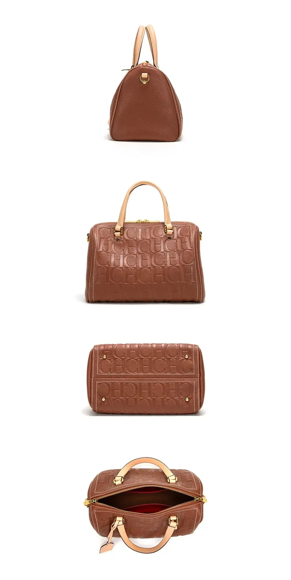 large capacity handbag New Large Capacity Women's Handbag Unique and Exquisite Letter Printing Lock Buckle Accessories Solid Color Simplicity