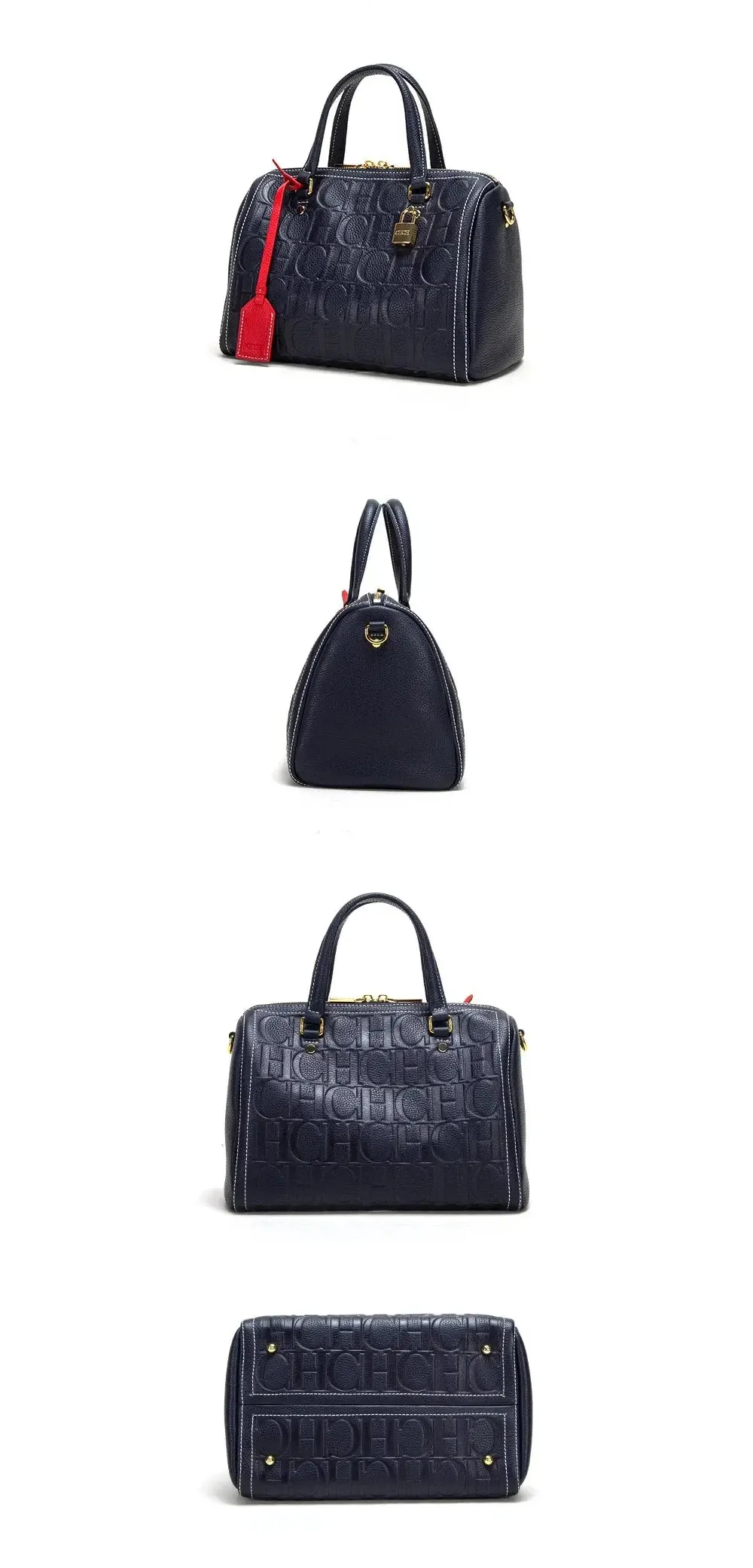 large capacity handbag New Large Capacity Women's Handbag Unique and Exquisite Letter Printing Lock Buckle Accessories Solid Color Simplicity