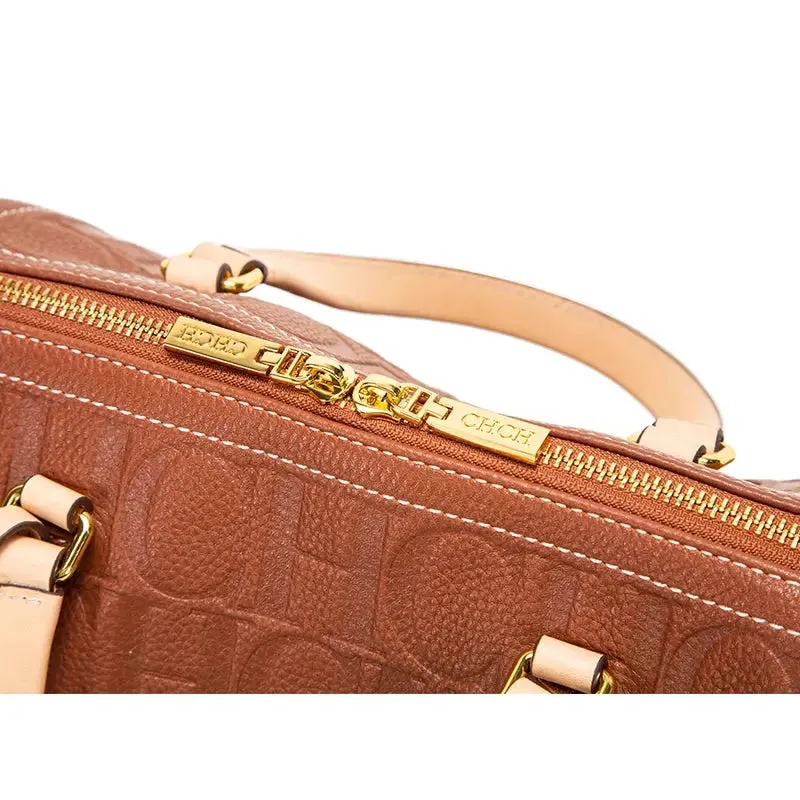 large capacity handbag New Large Capacity Women's Handbag Unique and Exquisite Letter Printing Lock Buckle Accessories Solid Color Simplicity