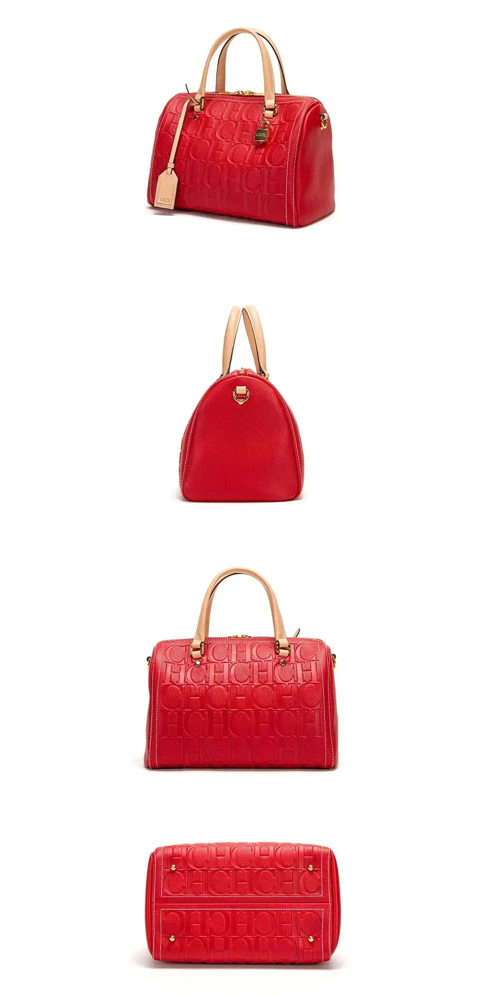 large capacity handbag New Large Capacity Women's Handbag Unique and Exquisite Letter Printing Lock Buckle Accessories Solid Color Simplicity