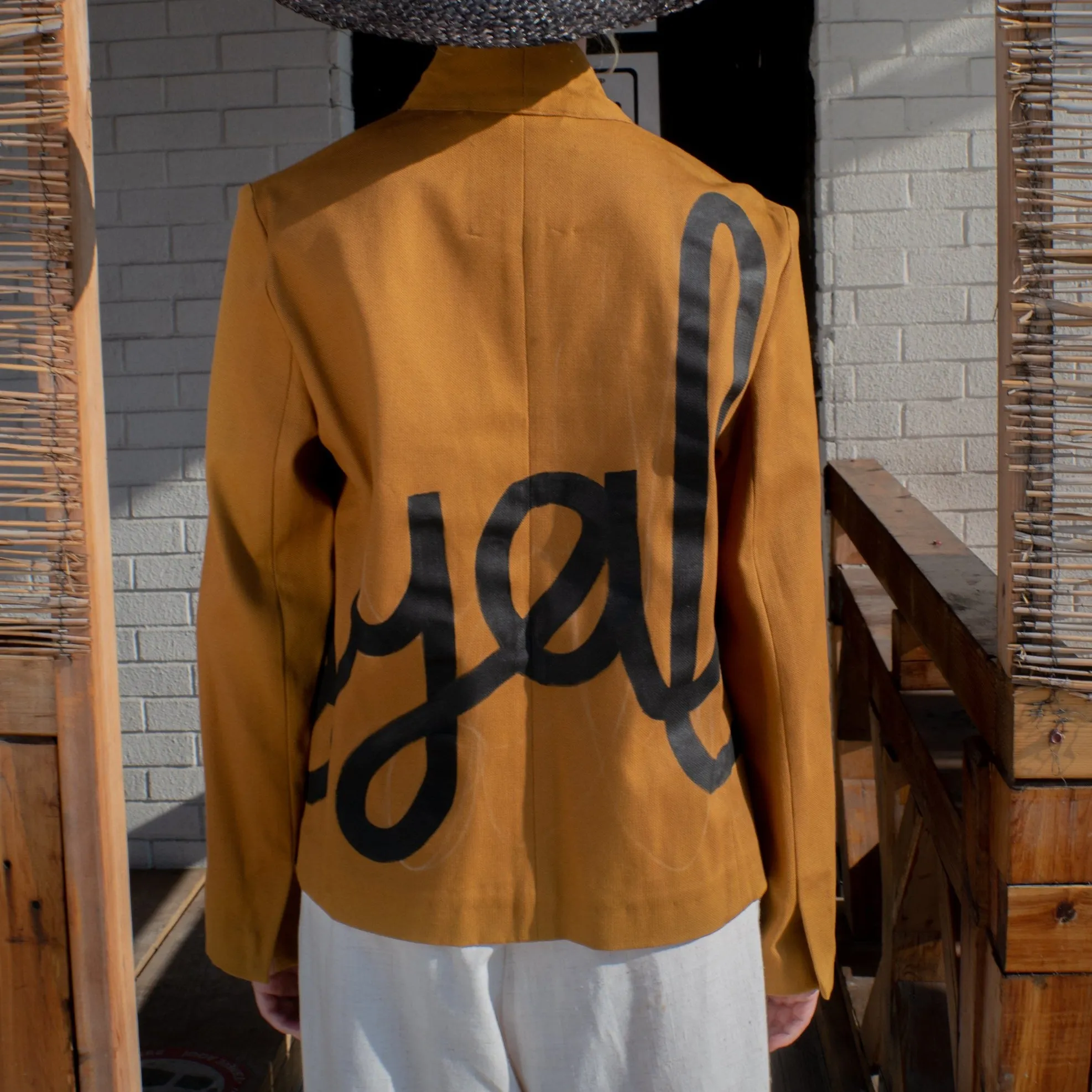 LOYALTY ochre blazer