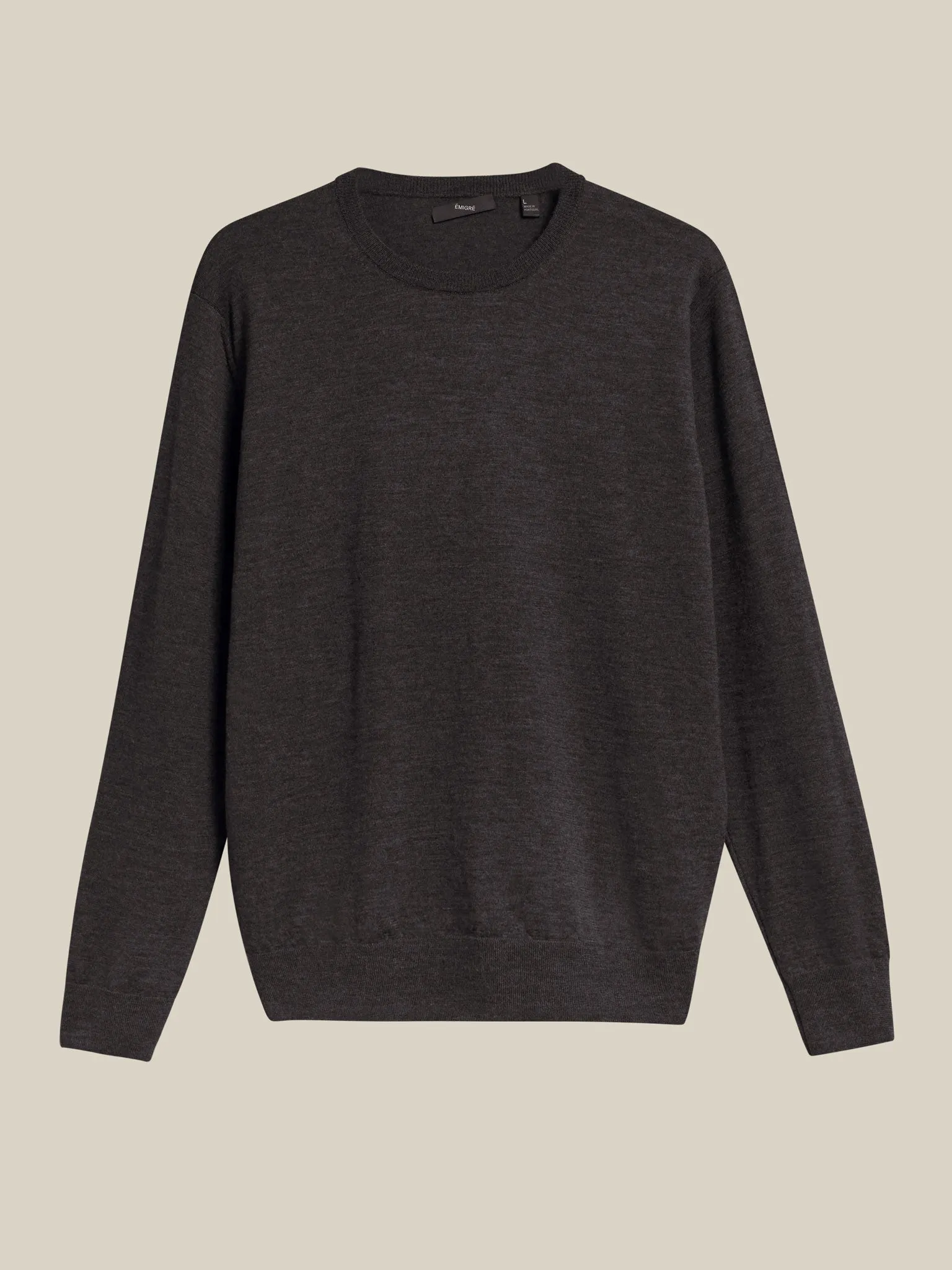 Merino Crewneck - Downtown Grey