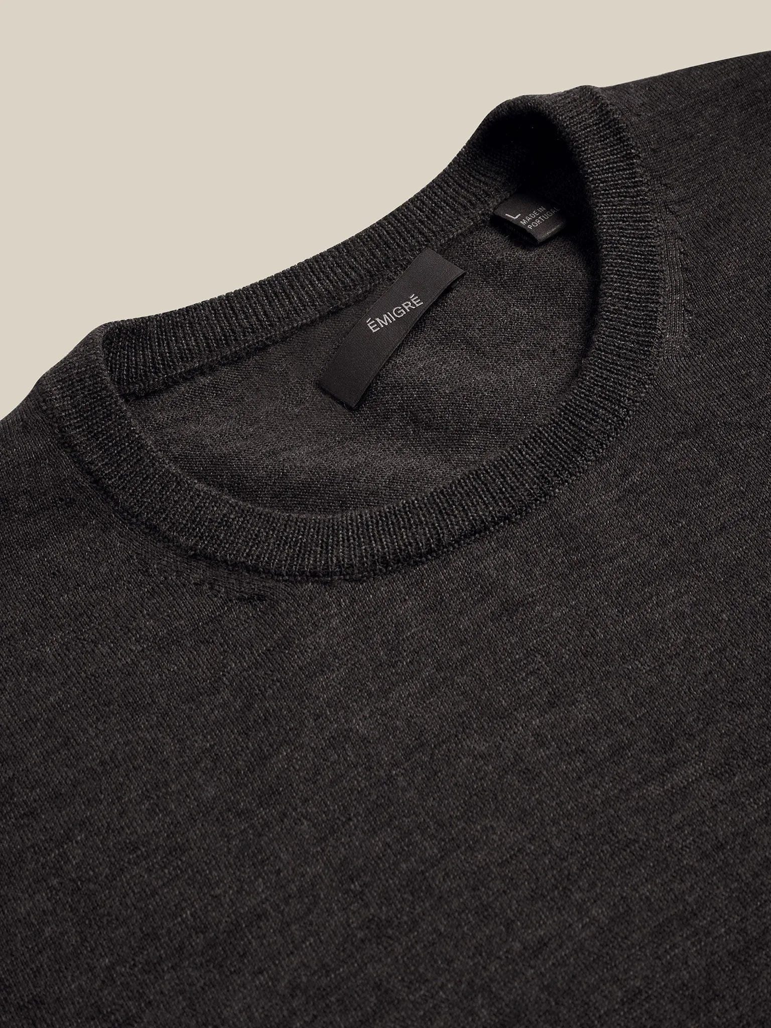 Merino Crewneck - Downtown Grey