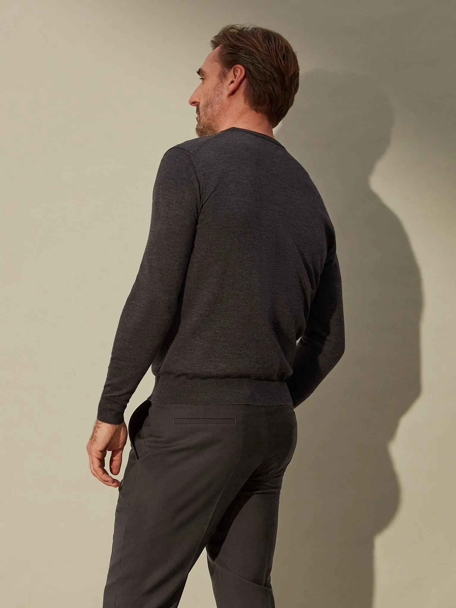 Merino Crewneck - Downtown Grey