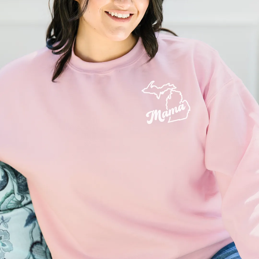Michigan Mama Crewneck Sweatshirt (CLOSEOUT)