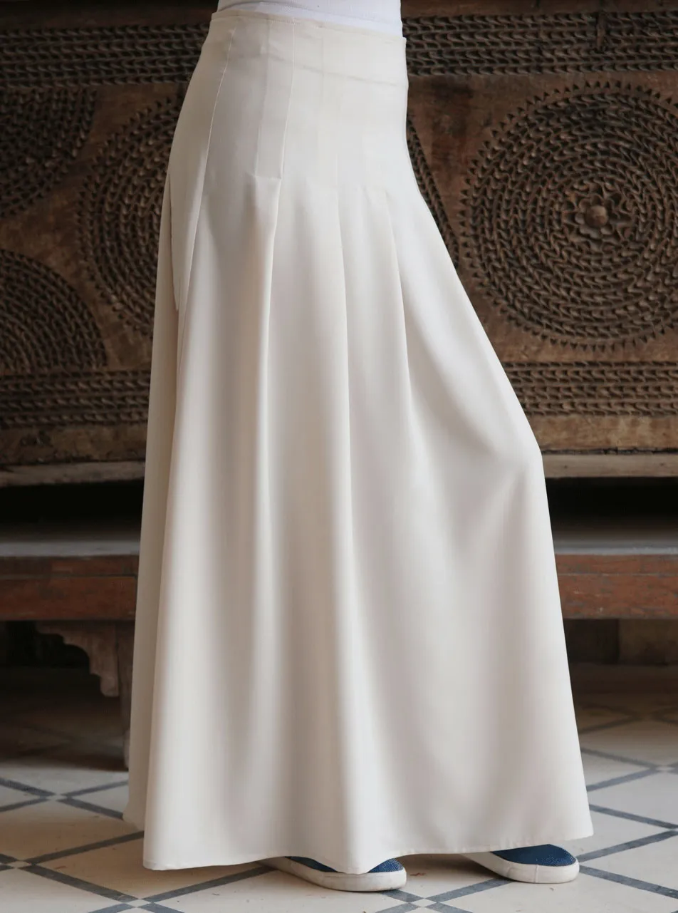 Multi-Pleat Maxi Skirt