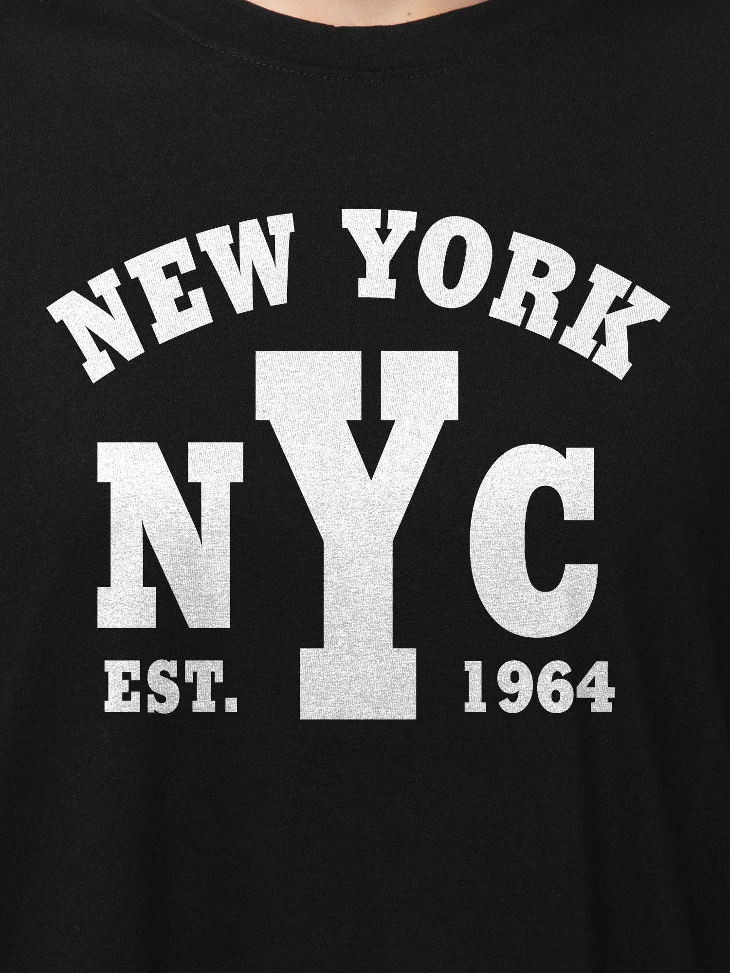 New York Cotton Mens T Shirt and Shorts Combo Set (Plus size)