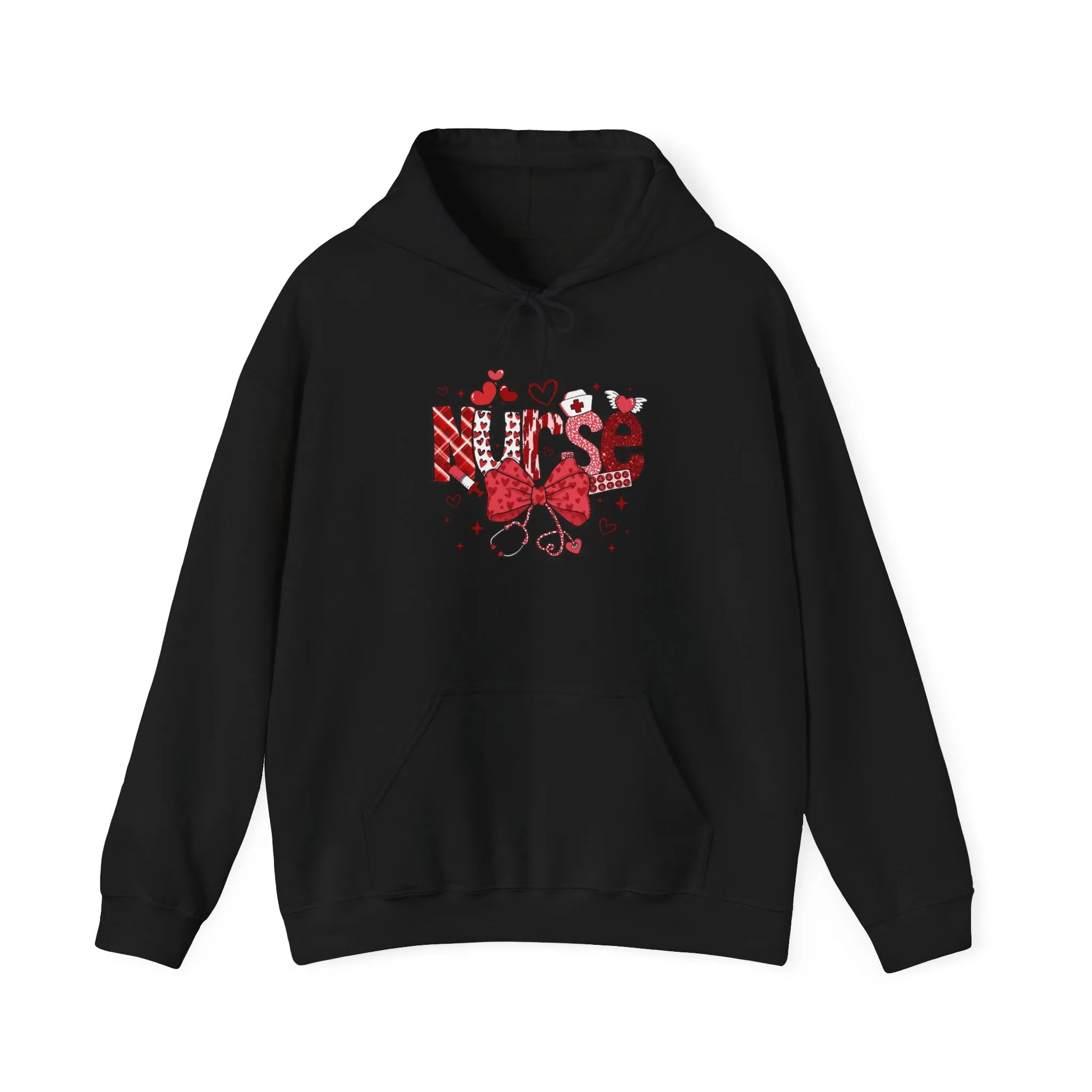 Nurse Love Unisex Hooded Sweatshirt - Cozy Valentine's Gift