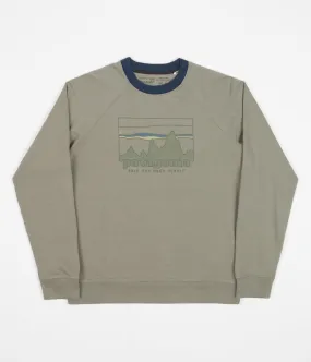 Patagonia 73 Skyline Organic Crewneck Sweatshirt - Garden Green