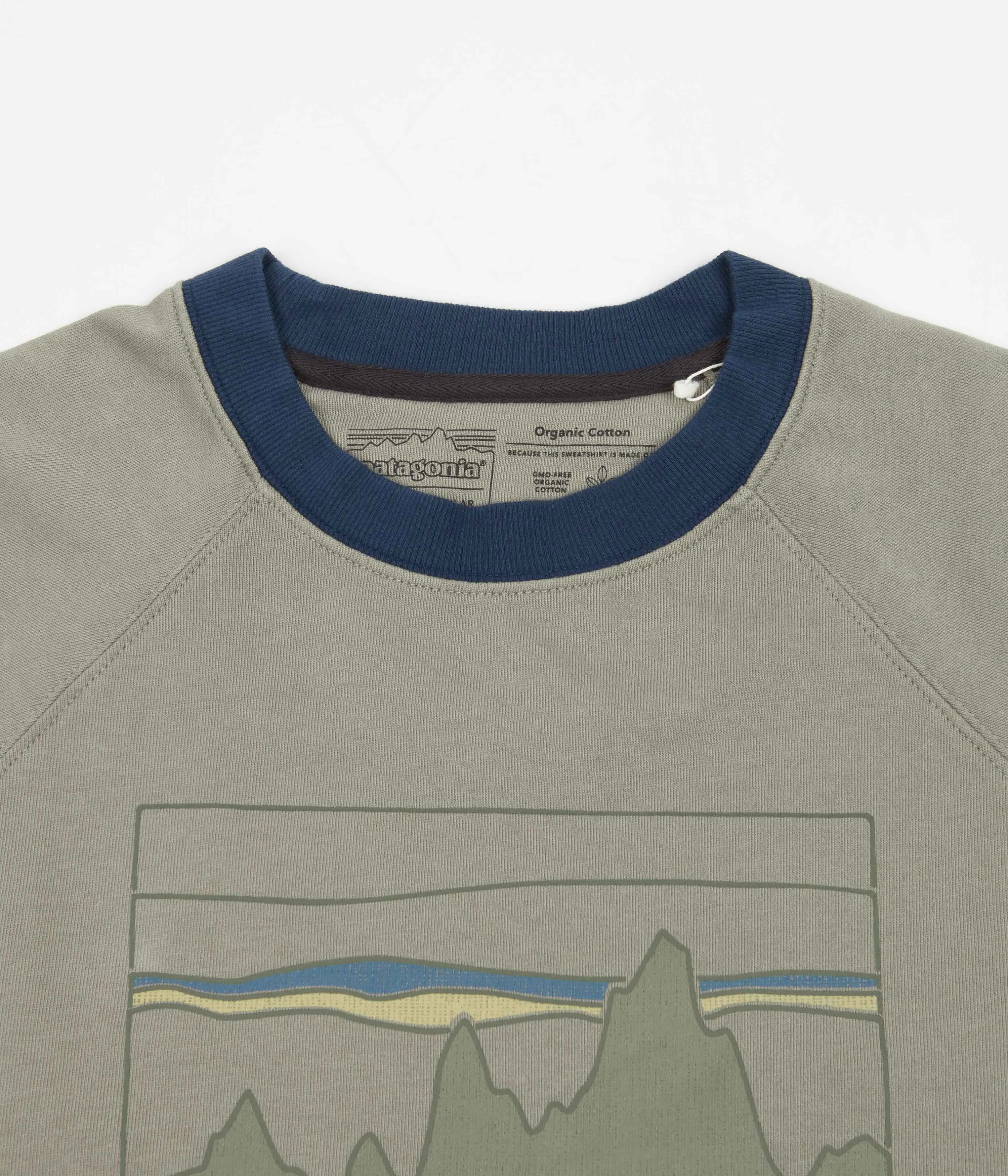 Patagonia 73 Skyline Organic Crewneck Sweatshirt - Garden Green