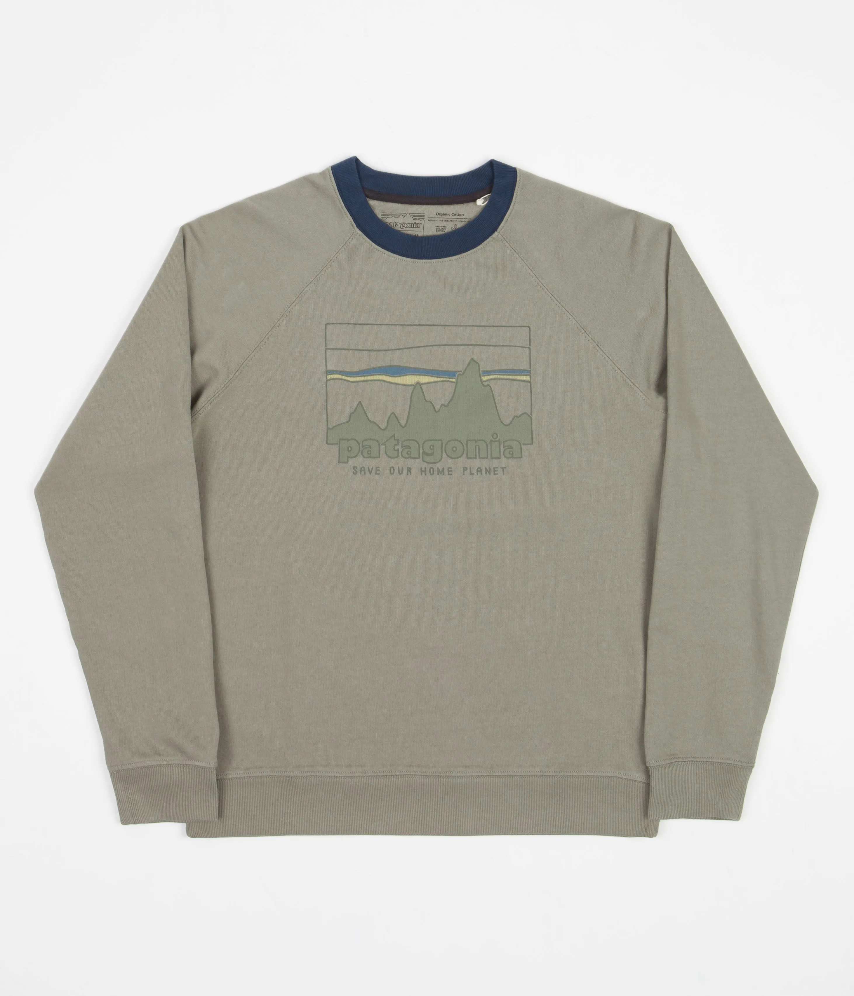 Patagonia 73 Skyline Organic Crewneck Sweatshirt - Garden Green
