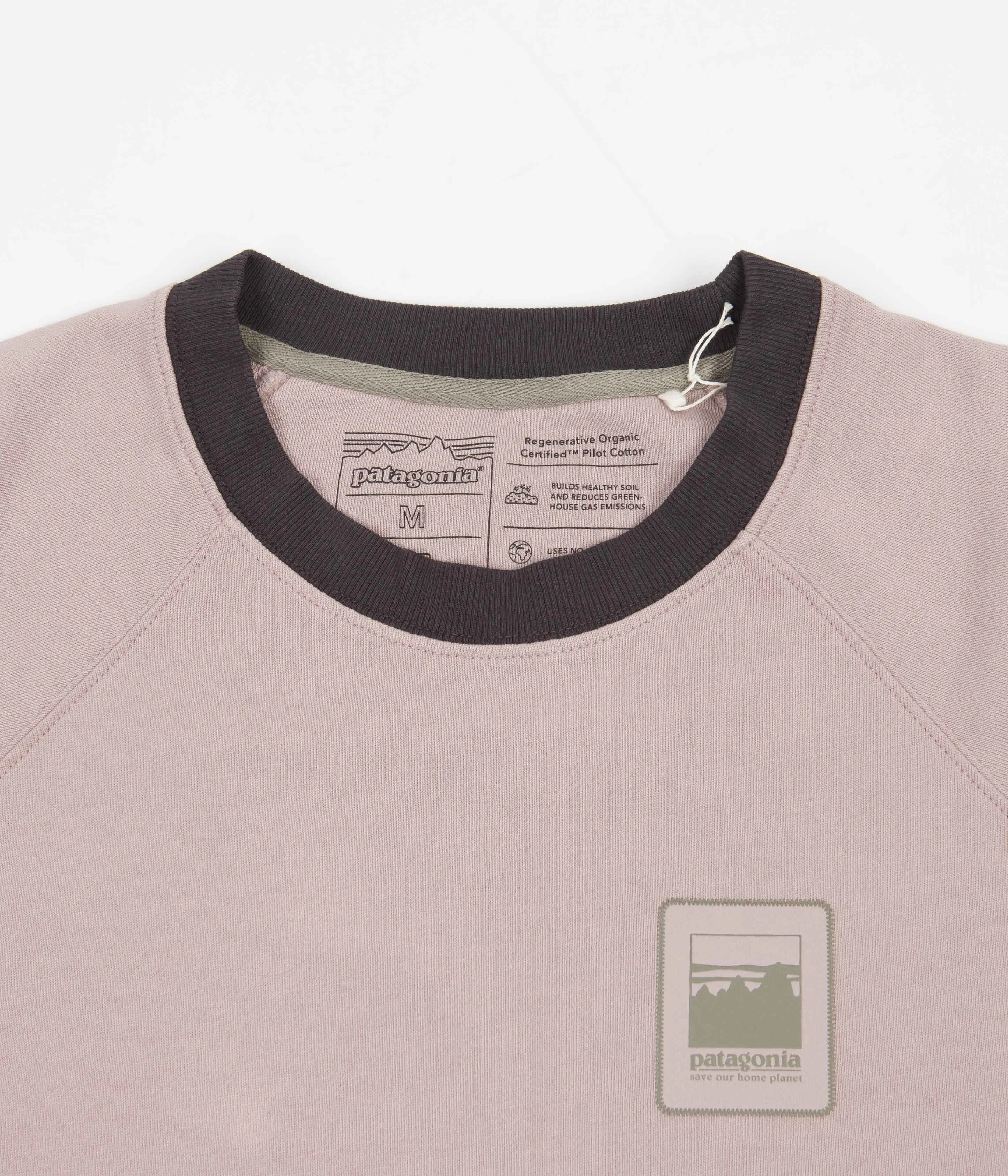 Patagonia Alpine Icon Regenerative Crewneck Sweatshirt - Stingray Mauve