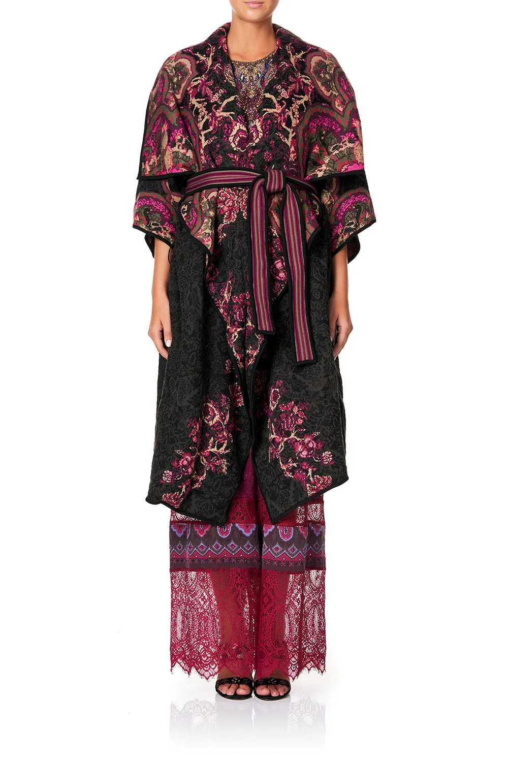 PLACEMENT JACQUARD COAT DAUGHTER'S DESTINY