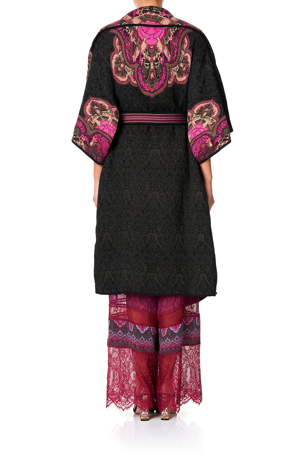 PLACEMENT JACQUARD COAT DAUGHTER'S DESTINY