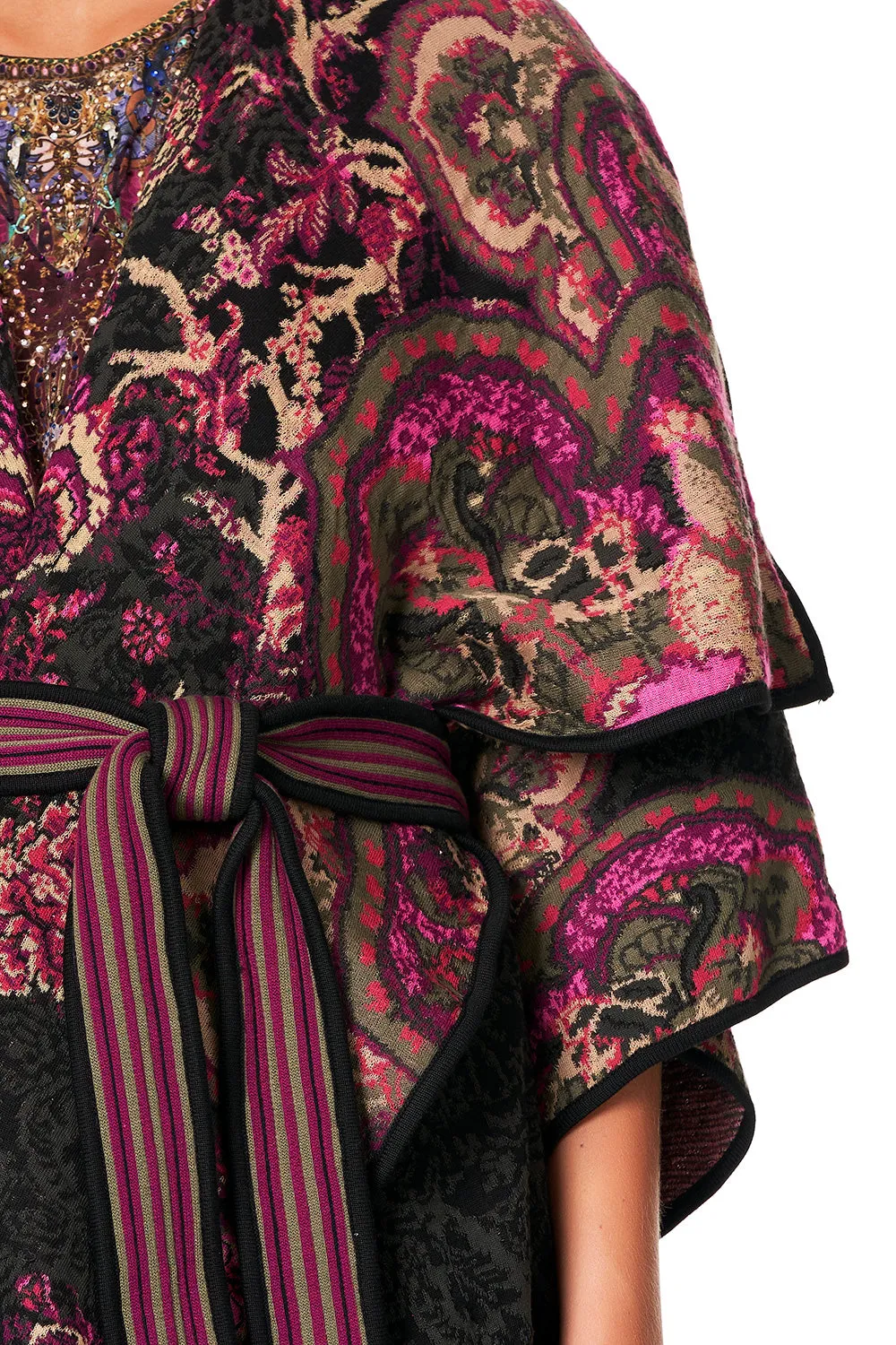 PLACEMENT JACQUARD COAT DAUGHTER'S DESTINY