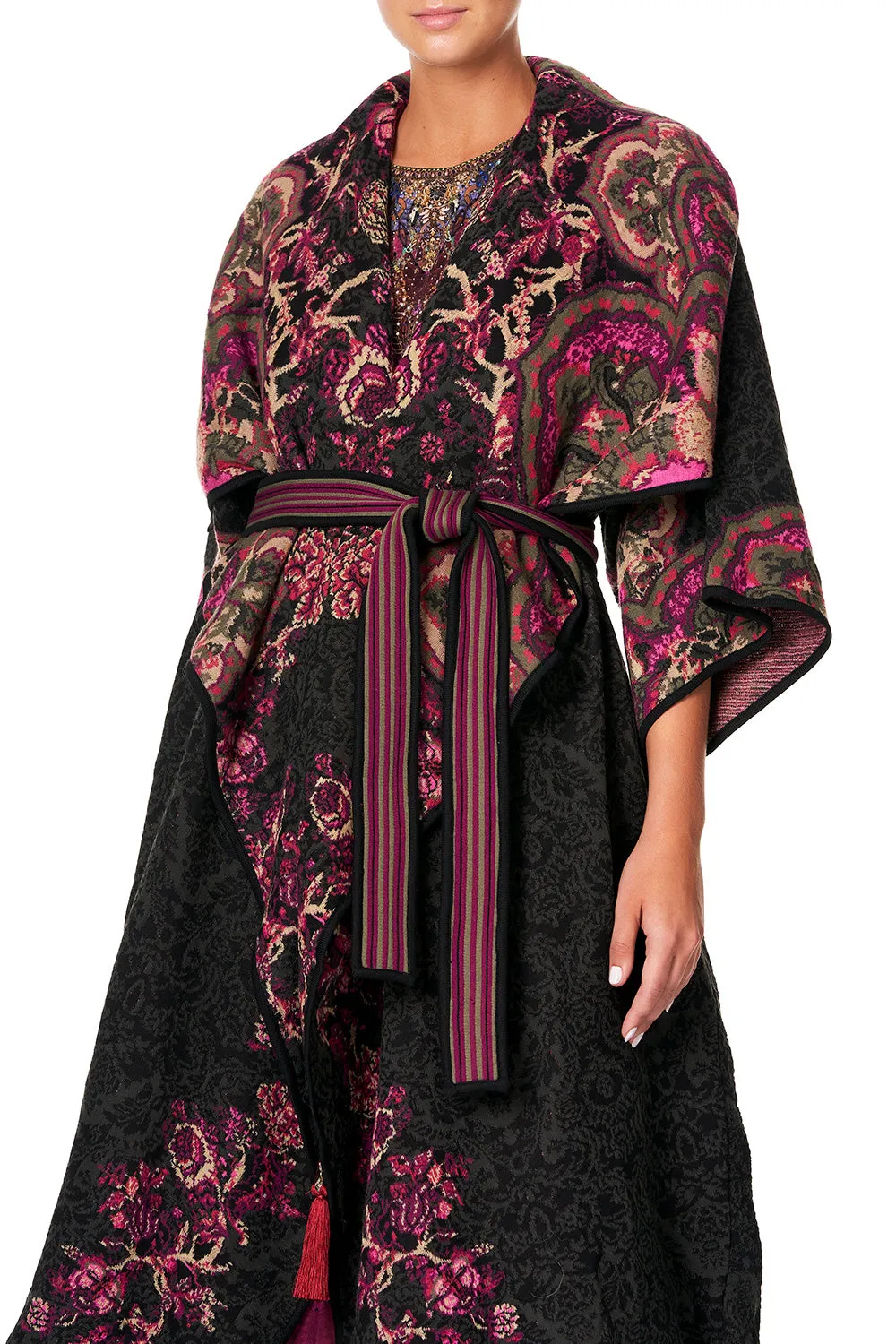 PLACEMENT JACQUARD COAT DAUGHTER'S DESTINY