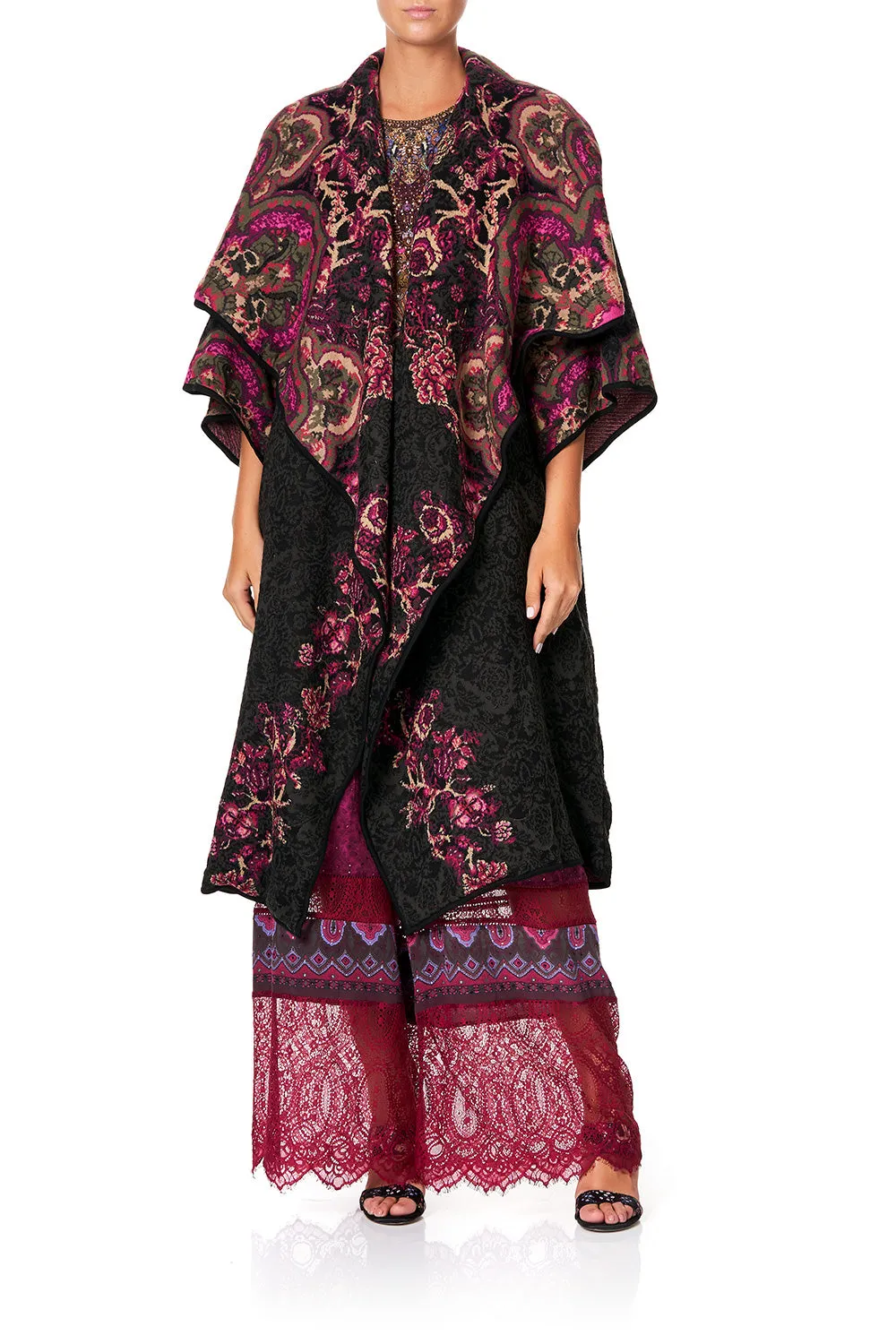 PLACEMENT JACQUARD COAT DAUGHTER'S DESTINY