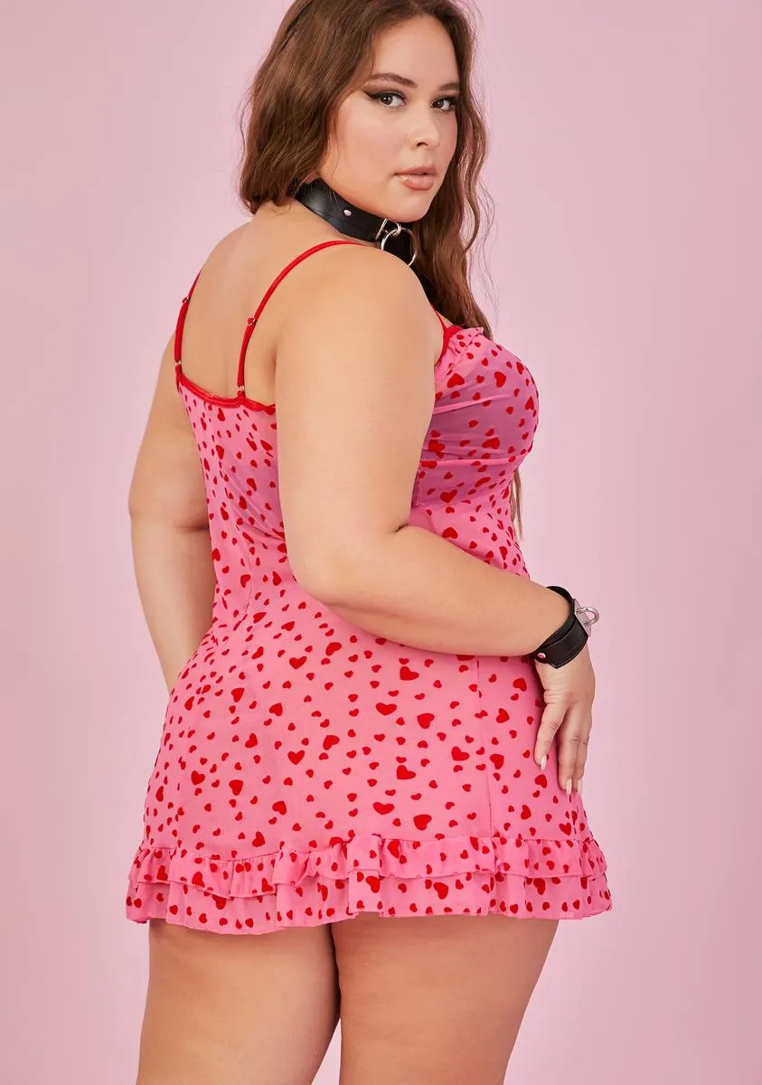 Plus Feelin' Lovesick Slip Dress