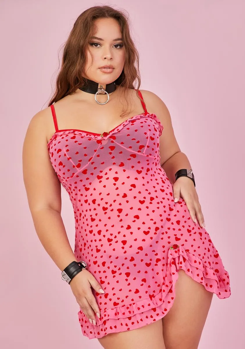Plus Feelin' Lovesick Slip Dress