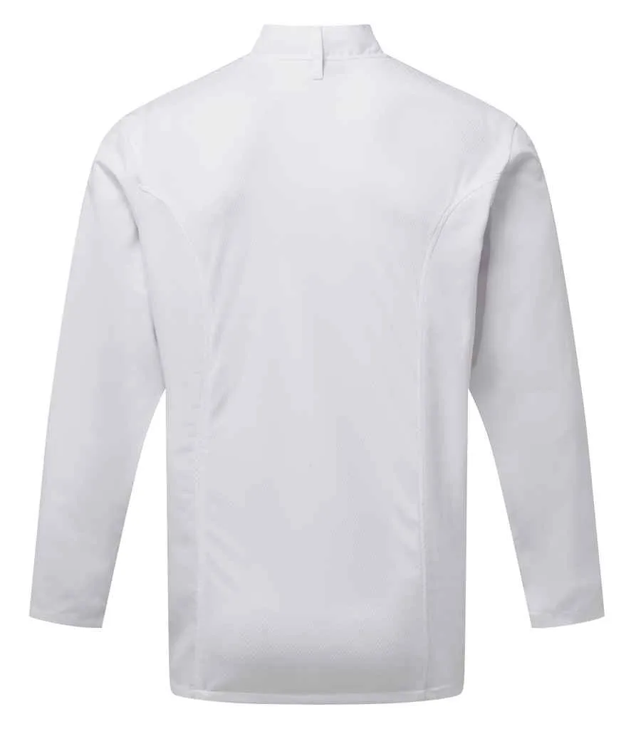 Premier Coolchecker® Long Sleeve Chef's Jacket | White