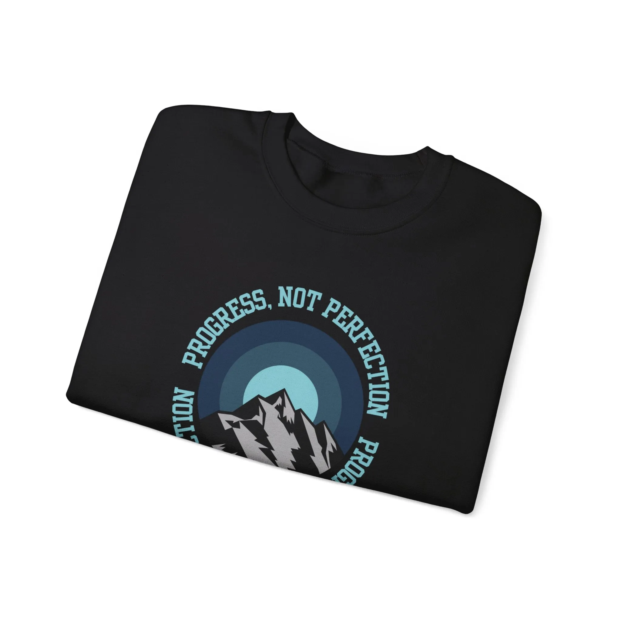 Progress Not Perfection Men's Empowerment Sweatshirt: Strive for Success with Comfortable Confidence