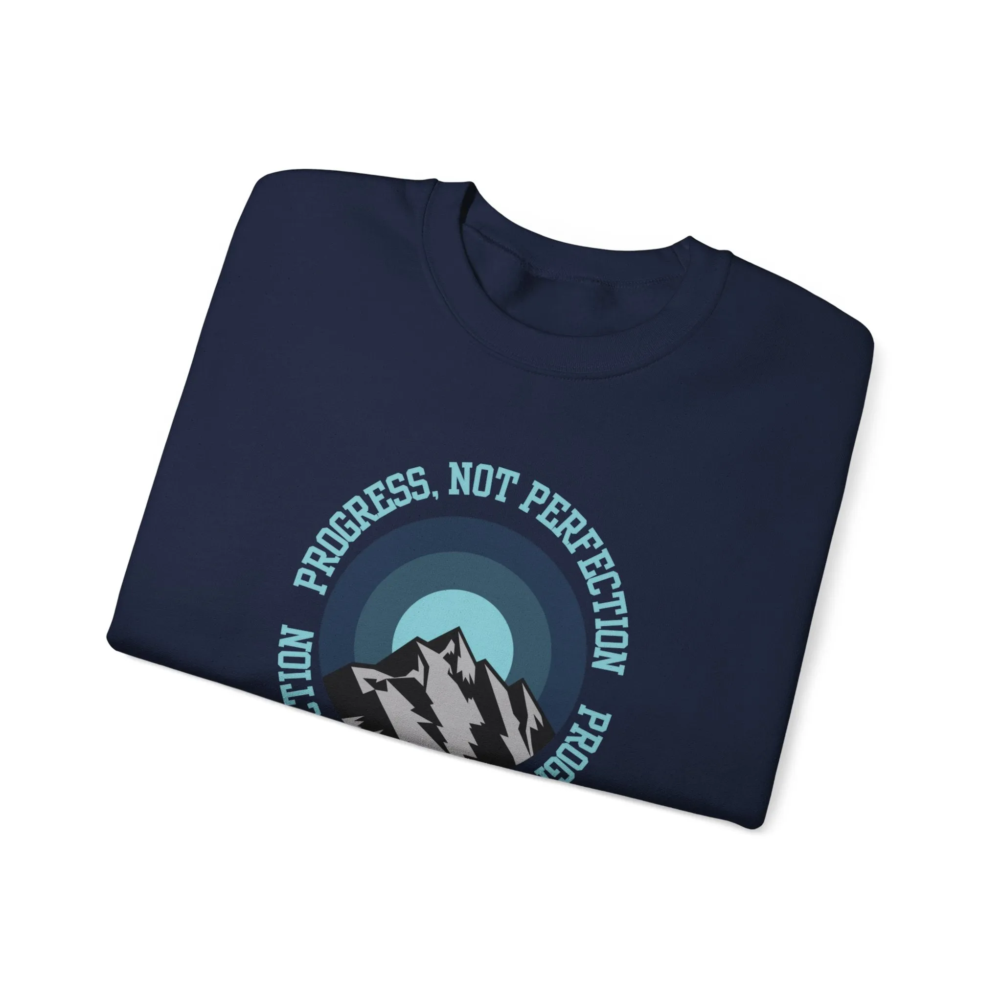 Progress Not Perfection Men's Empowerment Sweatshirt: Strive for Success with Comfortable Confidence