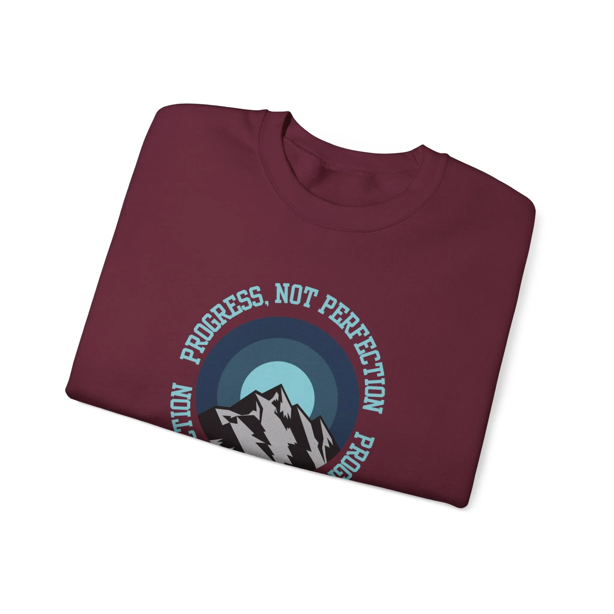 Progress Not Perfection Men's Empowerment Sweatshirt: Strive for Success with Comfortable Confidence