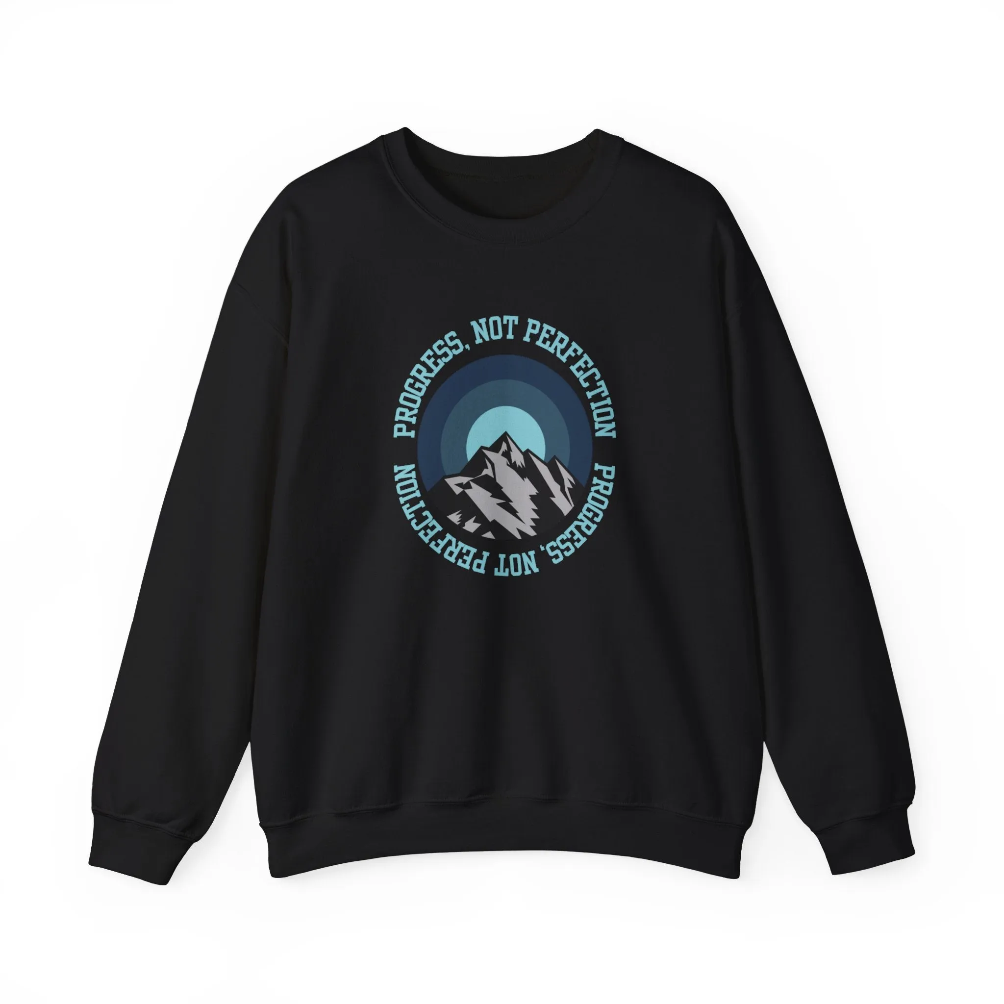 Progress Not Perfection Men's Empowerment Sweatshirt: Strive for Success with Comfortable Confidence