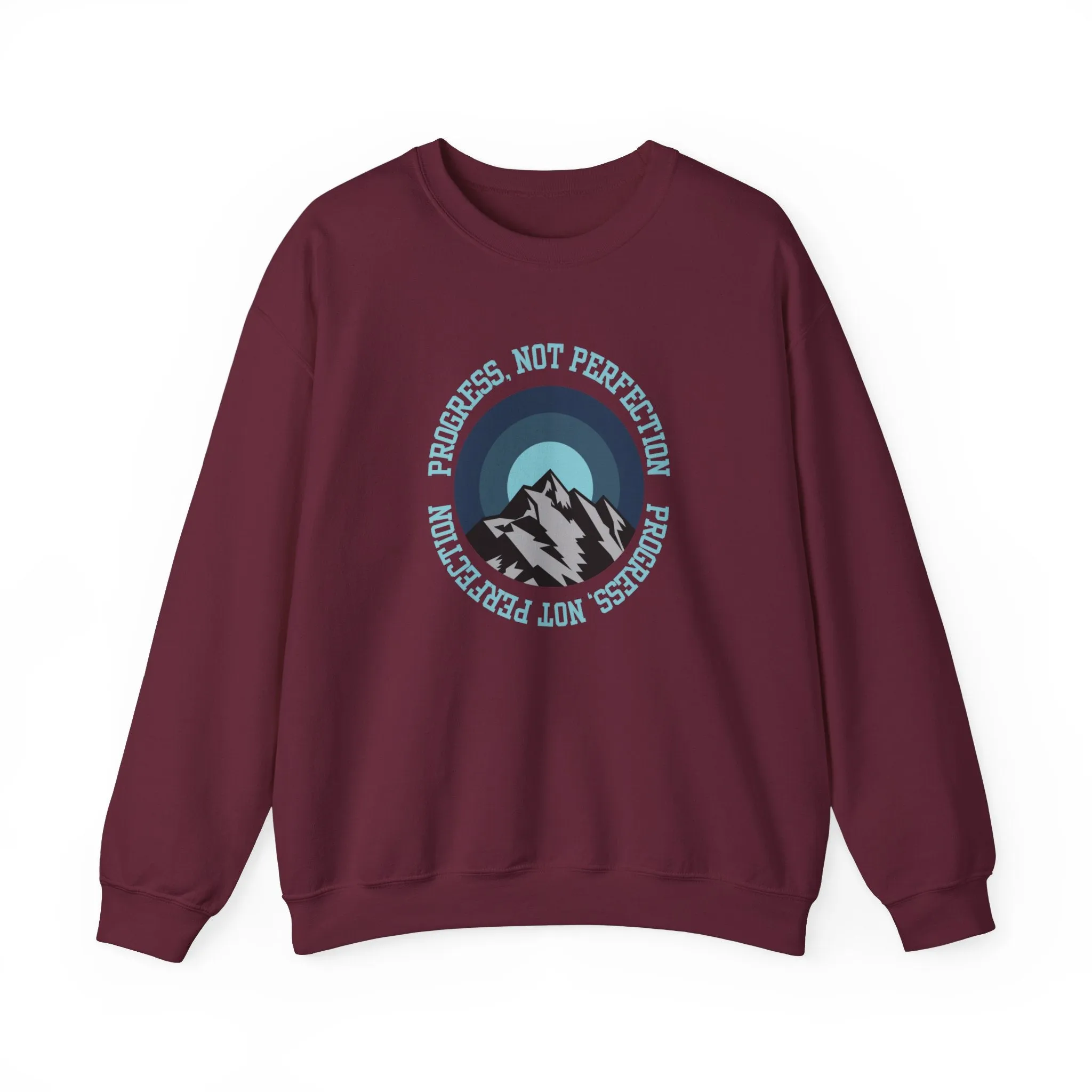 Progress Not Perfection Men's Empowerment Sweatshirt: Strive for Success with Comfortable Confidence