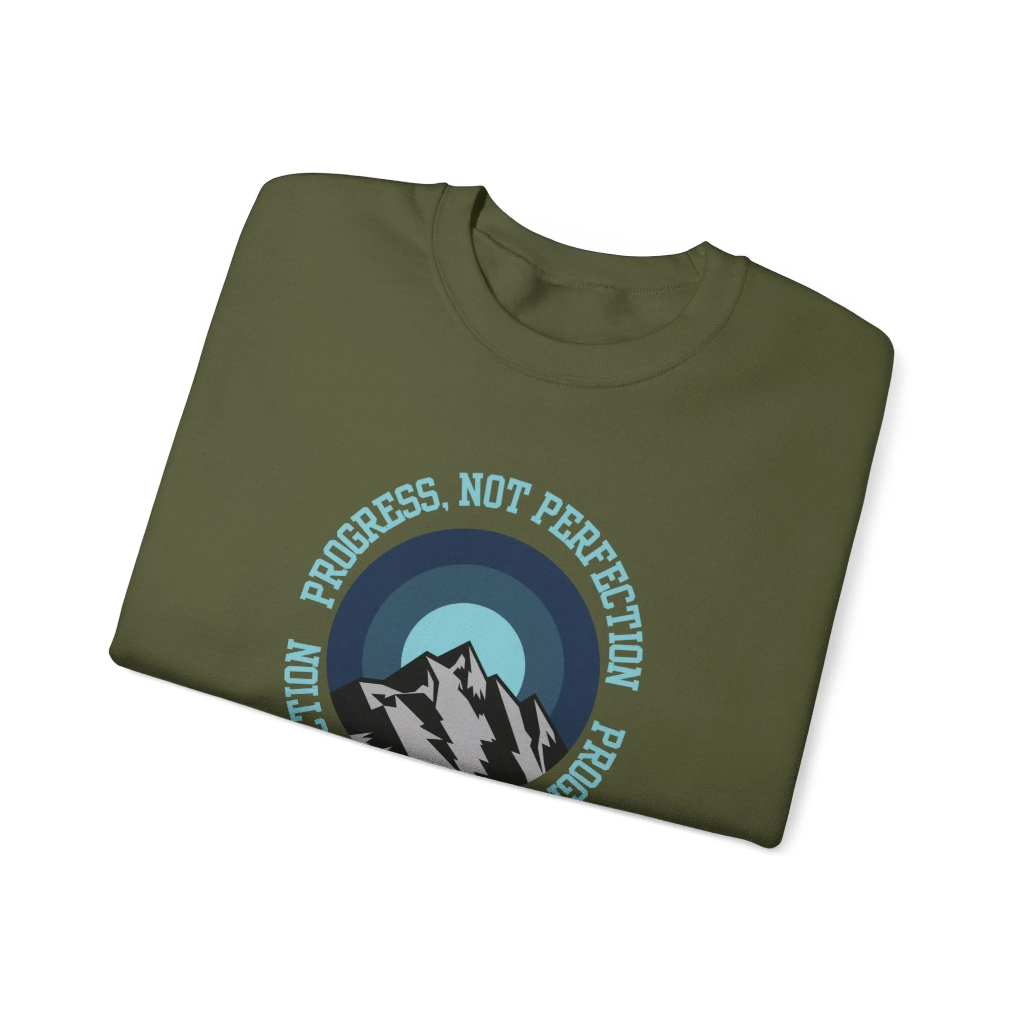 Progress Not Perfection Men's Empowerment Sweatshirt: Strive for Success with Comfortable Confidence