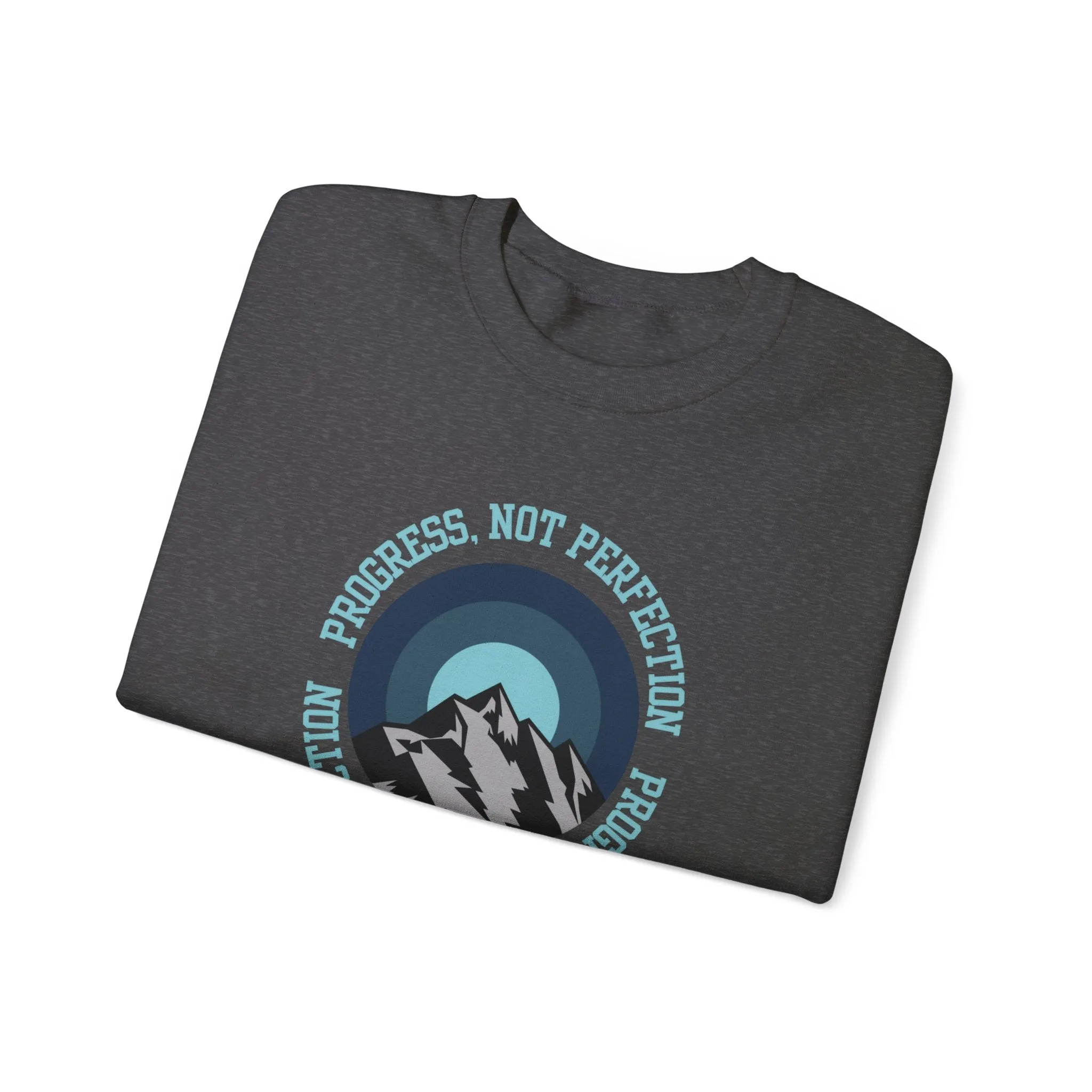 Progress Not Perfection Men's Empowerment Sweatshirt: Strive for Success with Comfortable Confidence