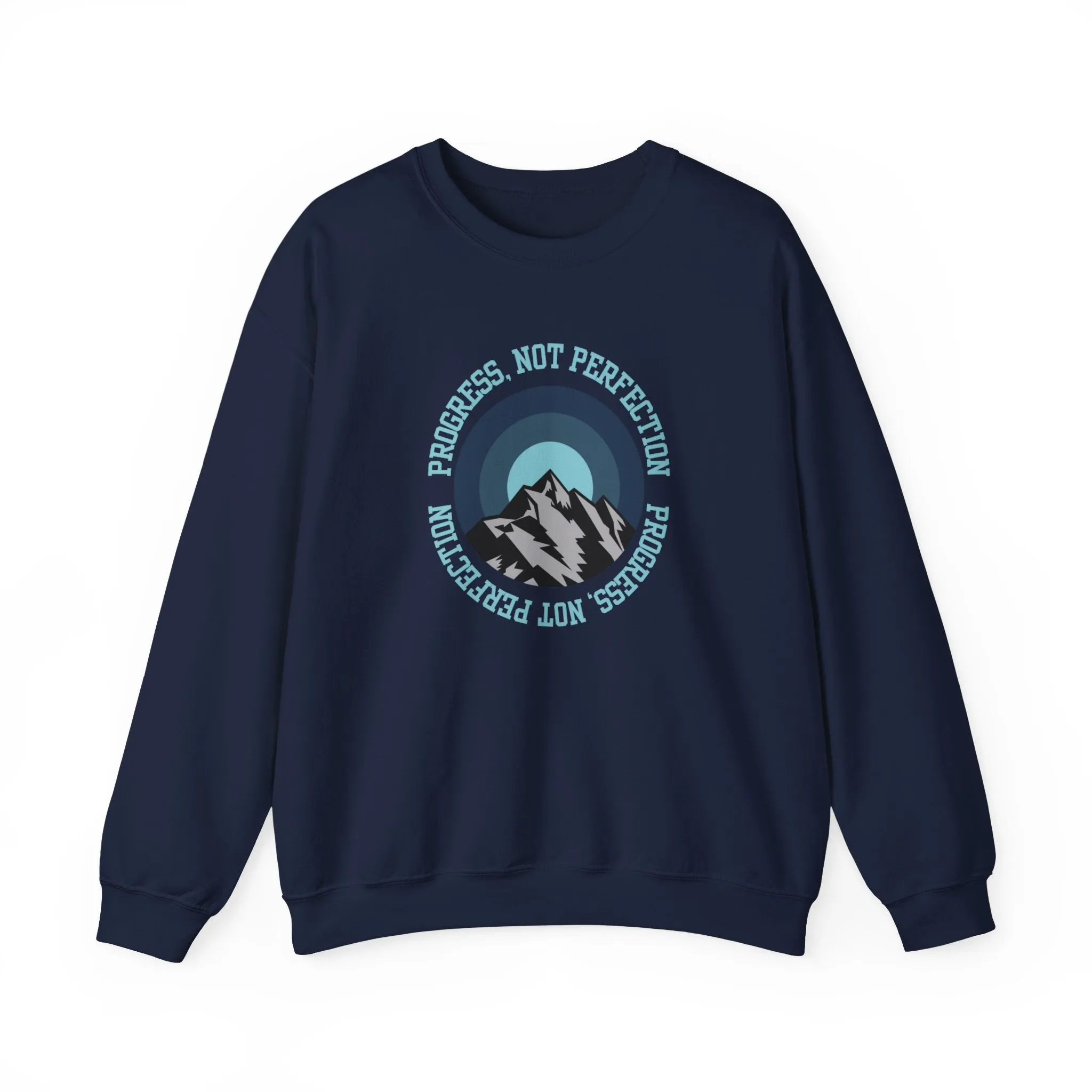 Progress Not Perfection Men's Empowerment Sweatshirt: Strive for Success with Comfortable Confidence