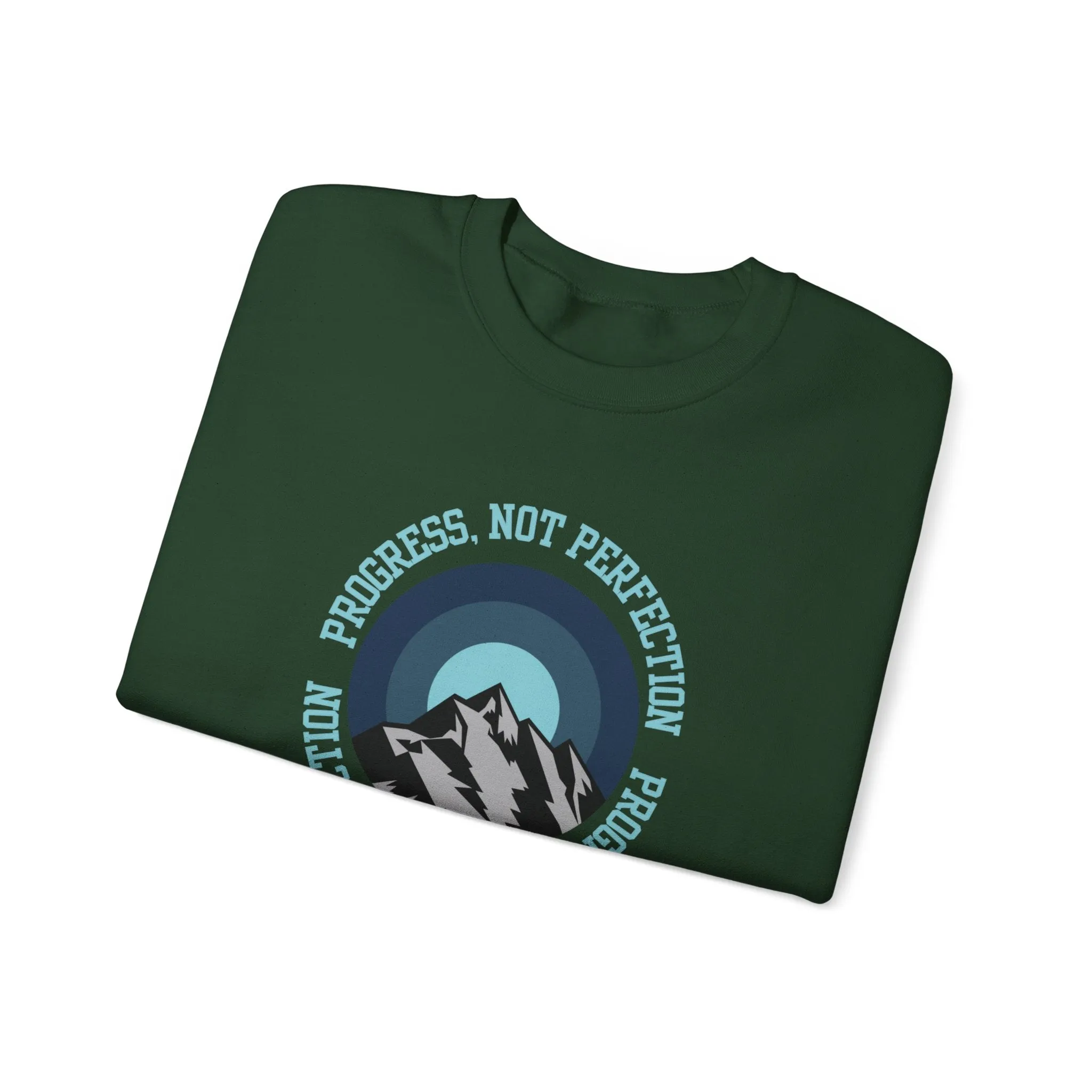 Progress Not Perfection Men's Empowerment Sweatshirt: Strive for Success with Comfortable Confidence