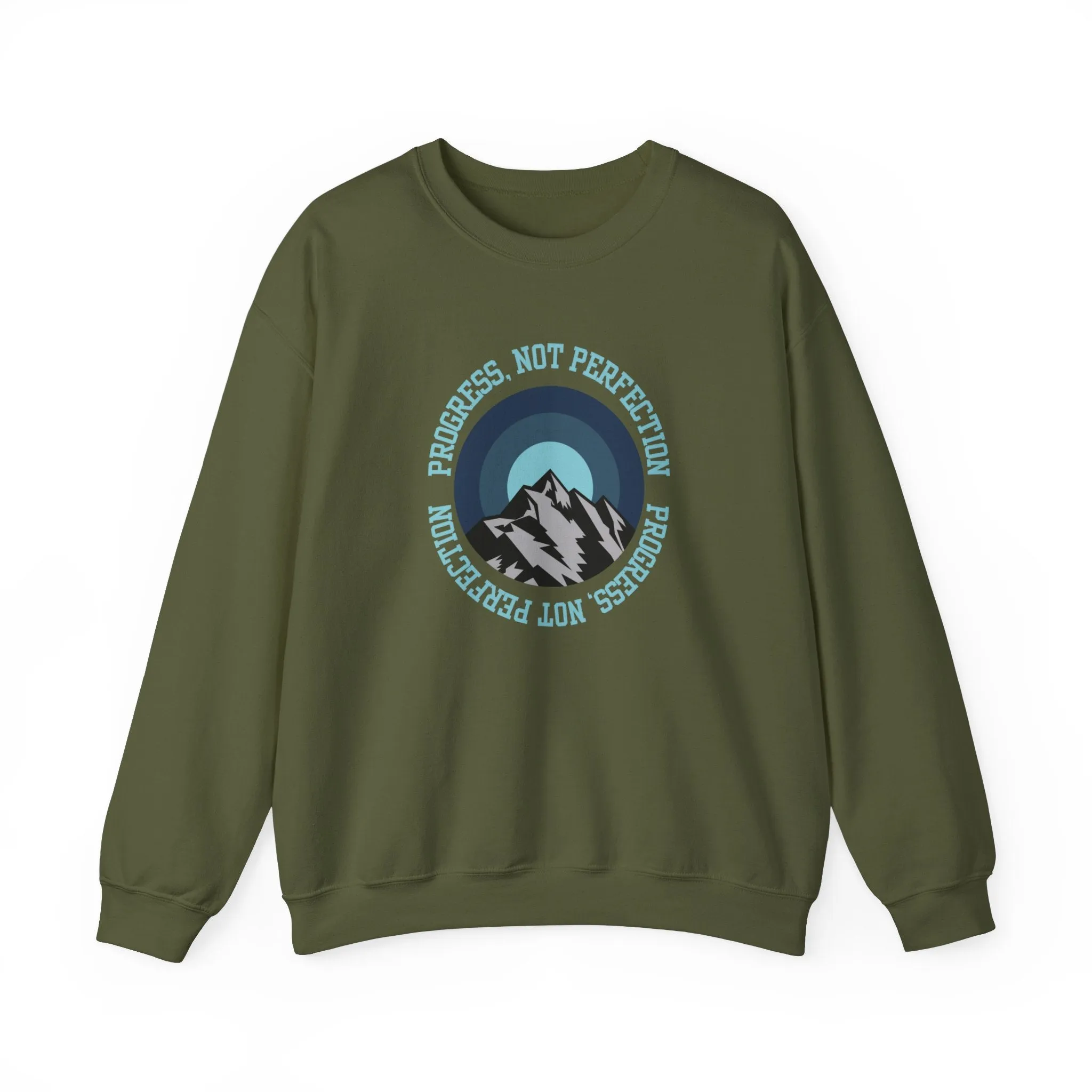 Progress Not Perfection Men's Empowerment Sweatshirt: Strive for Success with Comfortable Confidence