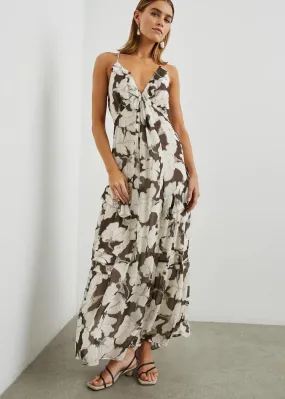 Rails Boa Dress- Mocha Floral