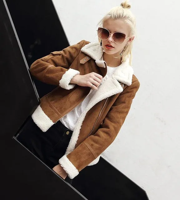 Retro Rider Suede Coat