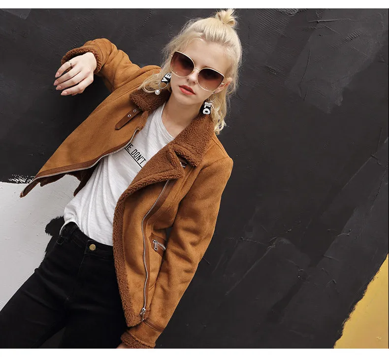 Retro Rider Suede Coat