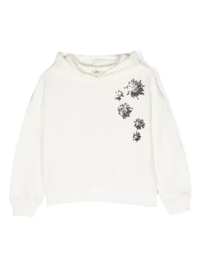SEQUIN EMBROIDERED HOODIE