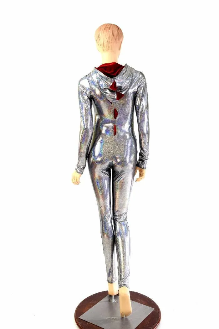 Silver Holographic Dragon Catsuit