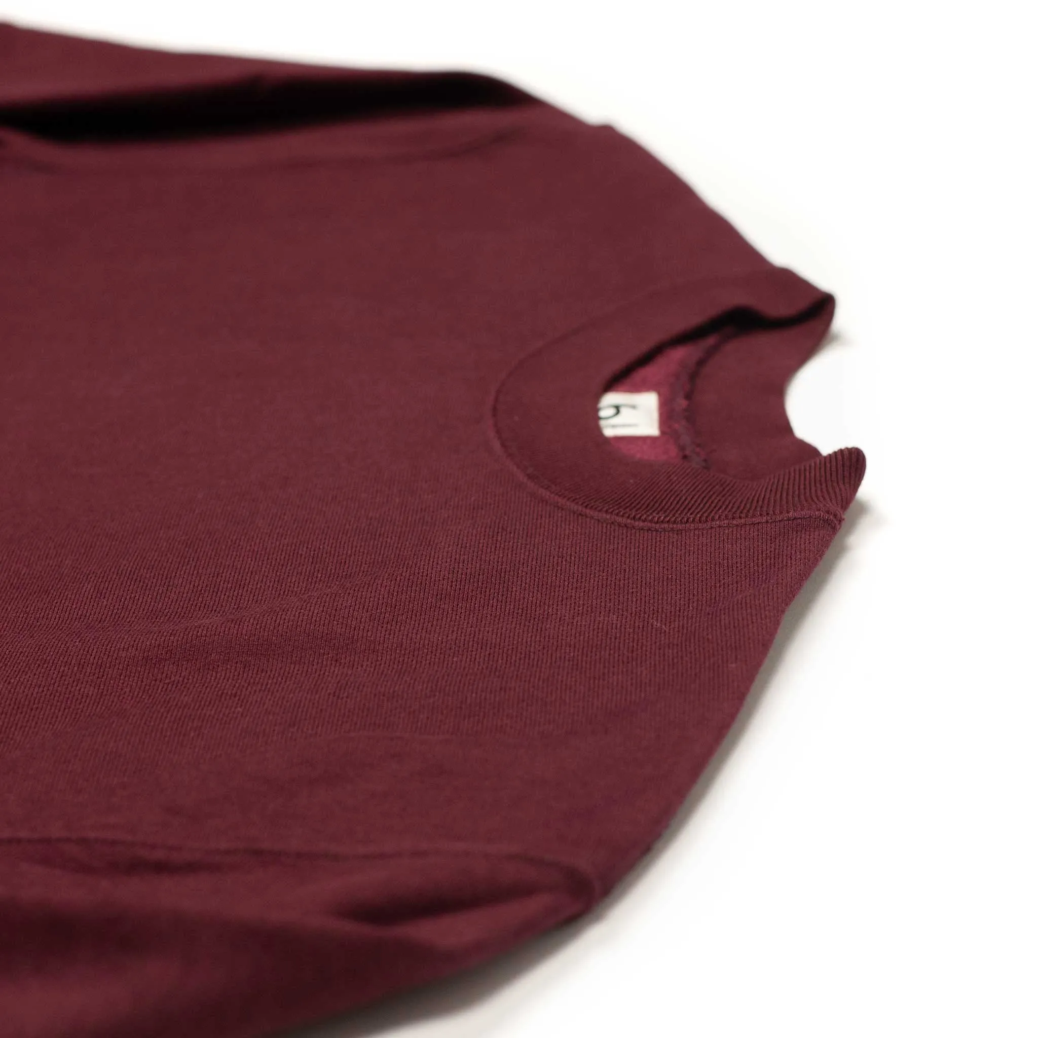 Soft and Hard crewneck sweatshirt in Burgundy cotton