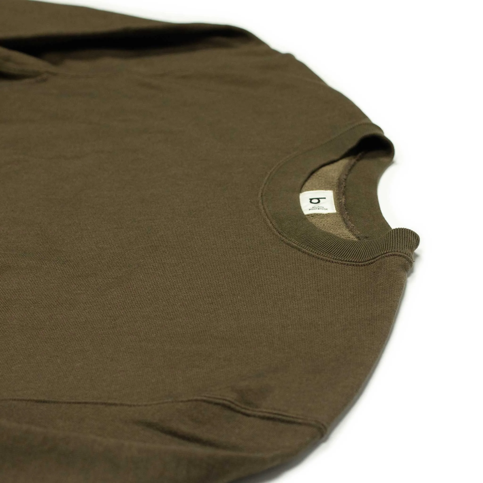 Soft and Hard crewneck sweatshirt in khaki brown cotton