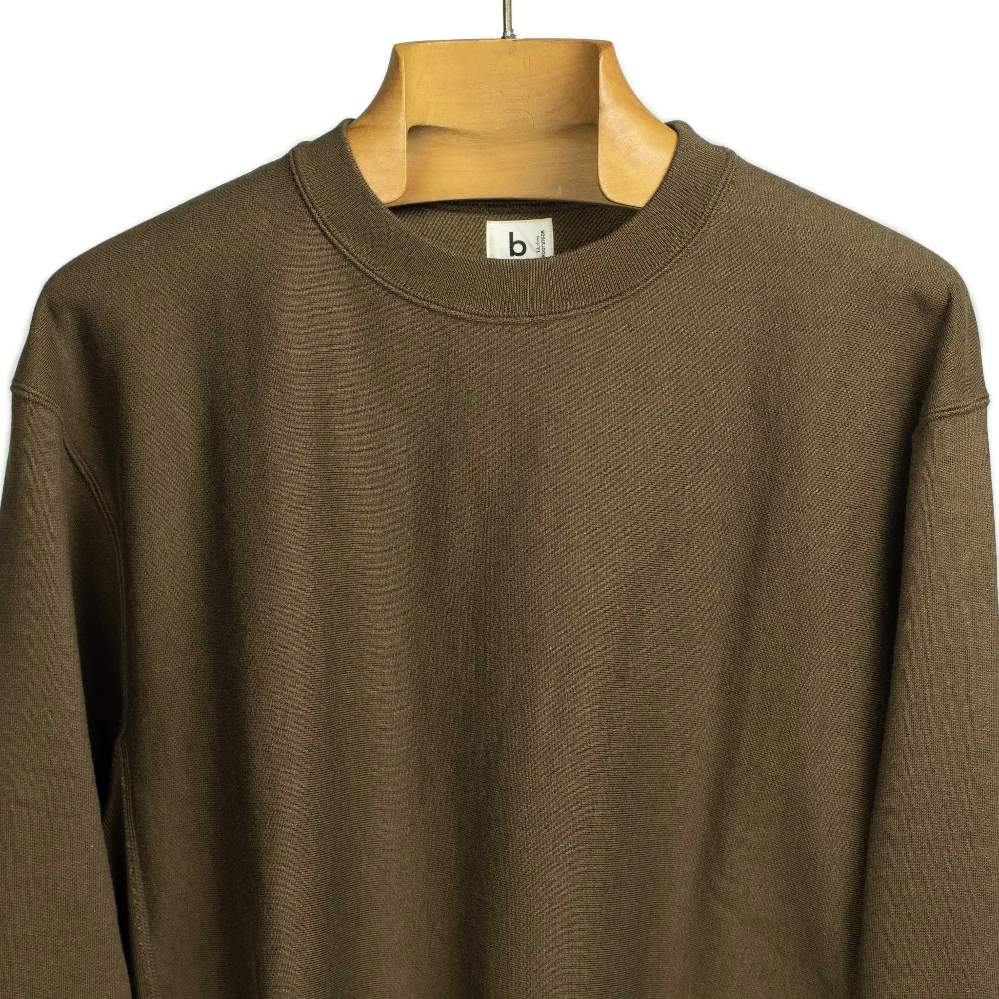Soft and Hard crewneck sweatshirt in khaki brown cotton