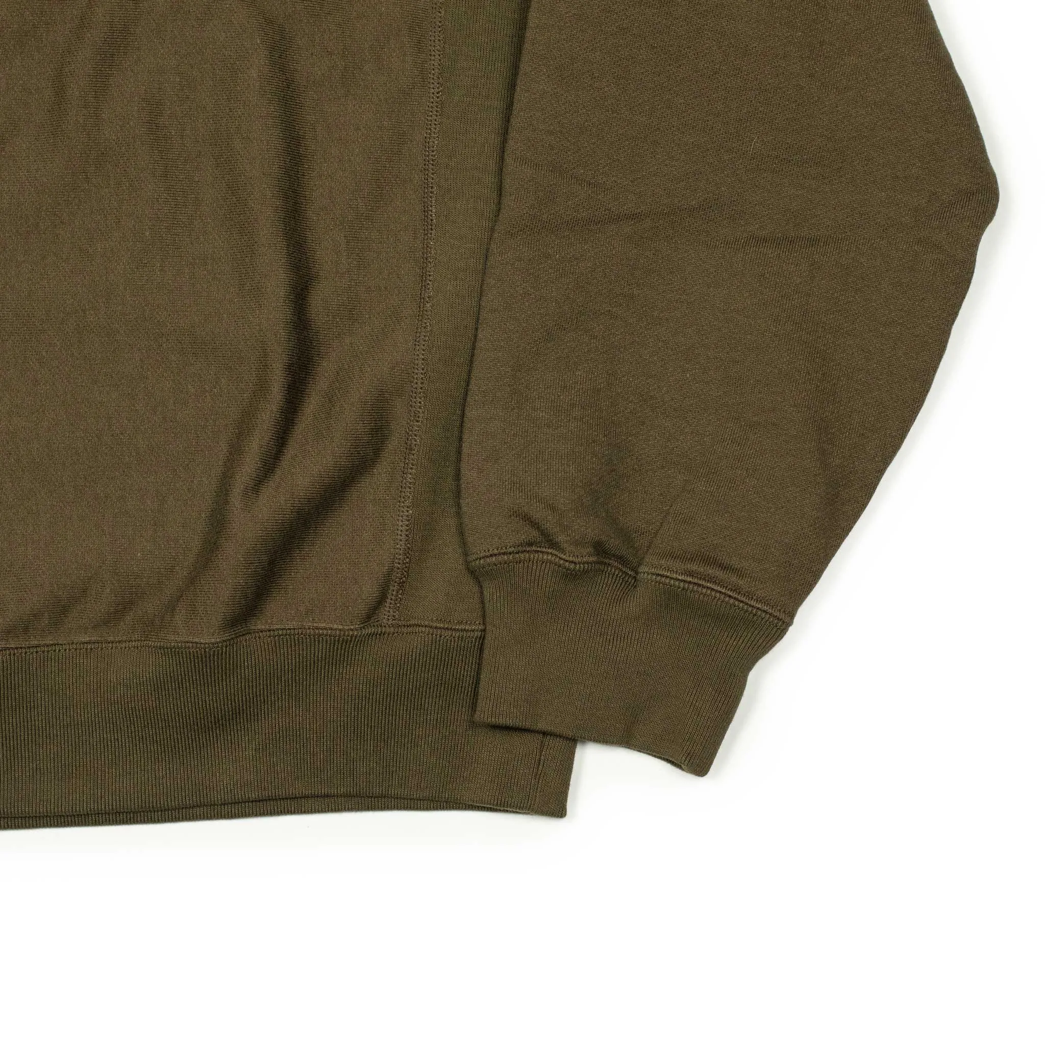 Soft and Hard crewneck sweatshirt in khaki brown cotton