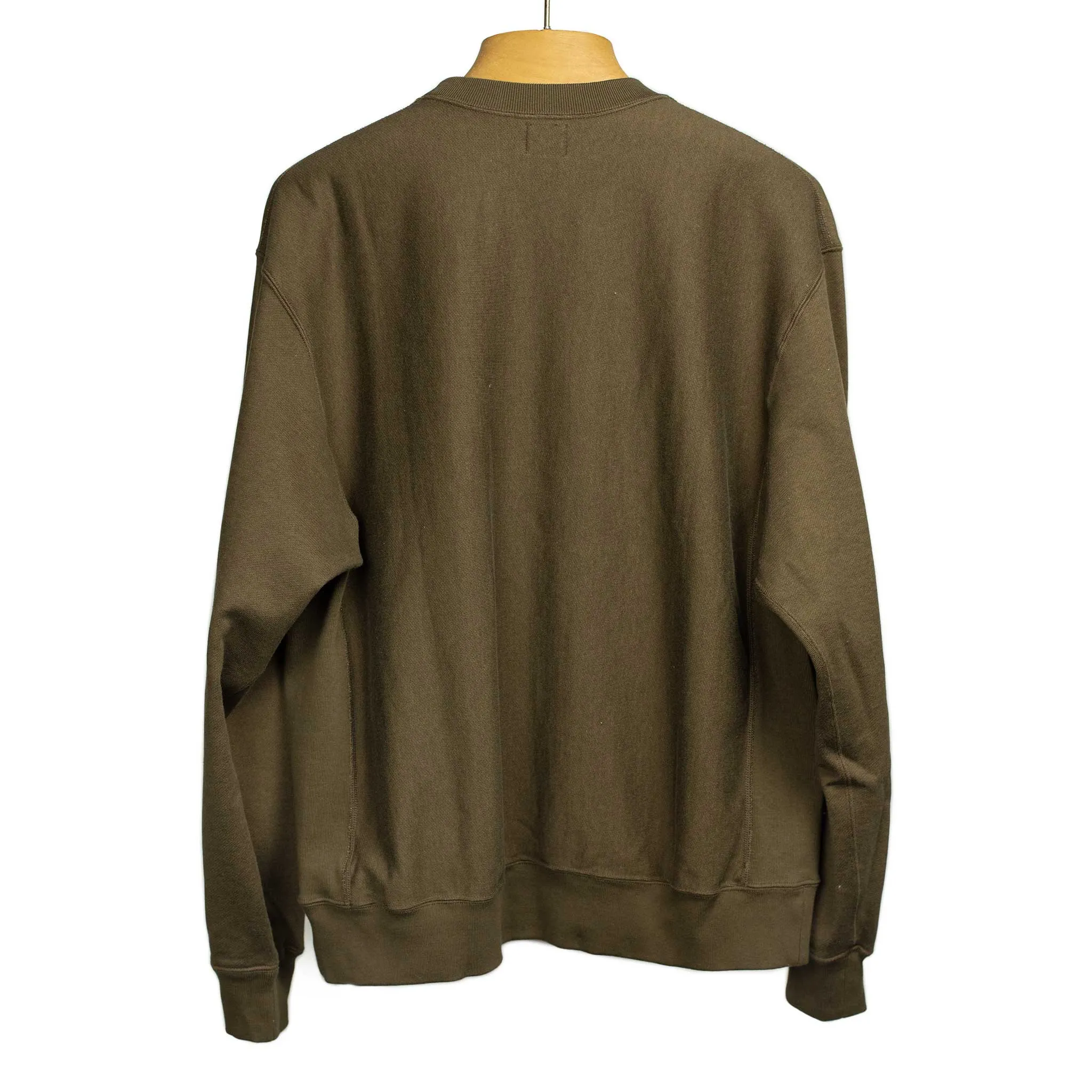 Soft and Hard crewneck sweatshirt in khaki brown cotton