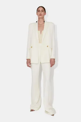Spinal Blazer - Off White with Silver